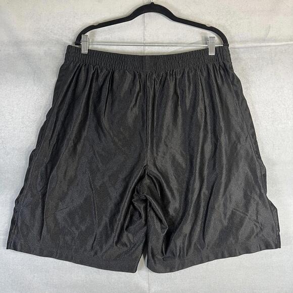 Vintage Nike Basketball Shorts Mens XL Black Dazzle Shiny 90's Y2K Sports Swoosh - Picture 2 of 6